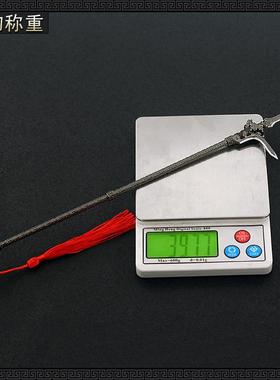 秦朝冷兵器模型兵马俑长戈30CM全金属工艺品摆件