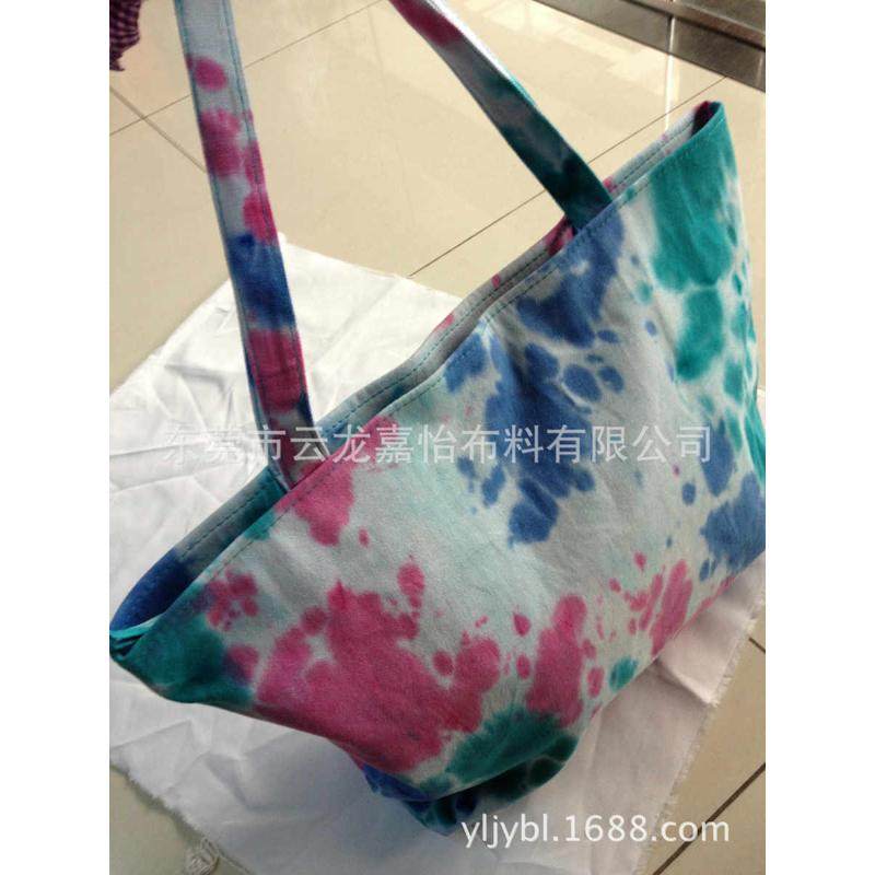 箱包帆布扎染厚厂家安鞋面料10扎染棉布帆布材帆布手袋全加工,淘宝优惠券,粉丝福利购,淘宝优惠卷