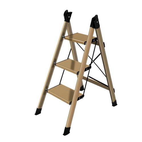 室内折叠人字梯家用小梯子家庭用加厚铝合金楼梯二三步多功能花架 - 图3