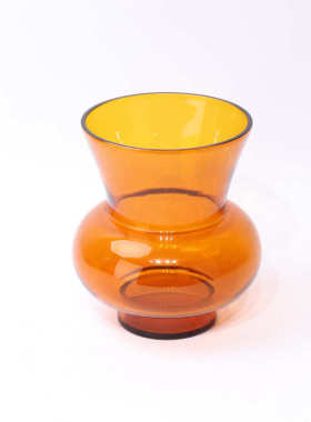 新中式现代琉璃茶色花瓶插花花器摆件客厅博古架书房售楼处装饰品