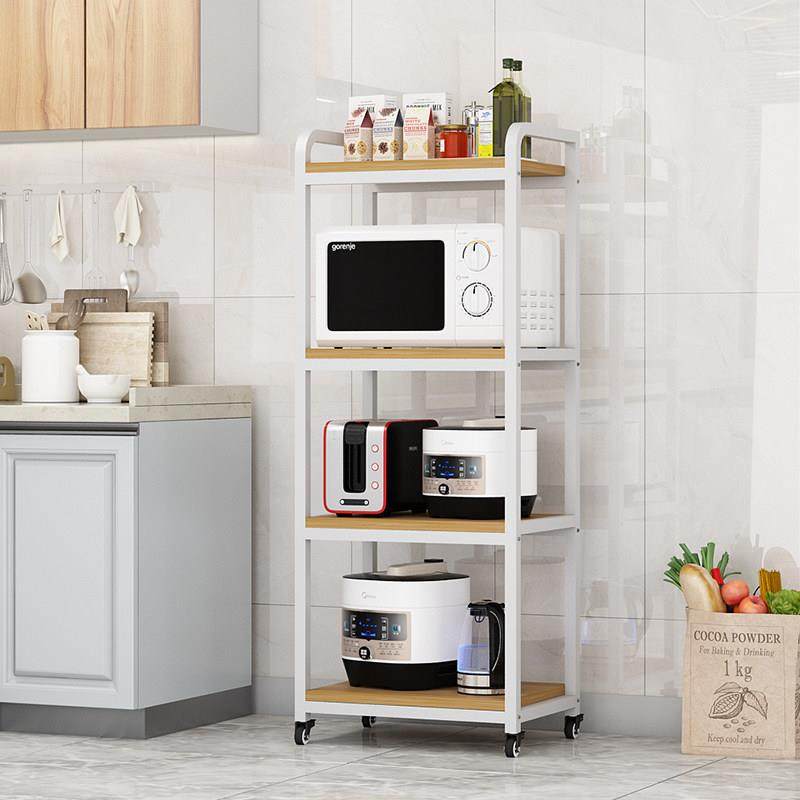 厨房置物架夹缝落地离地多层餐具收纳层架多功能烤箱微波炉电饭锅,淘宝优惠券,粉丝福利购,淘宝优惠卷