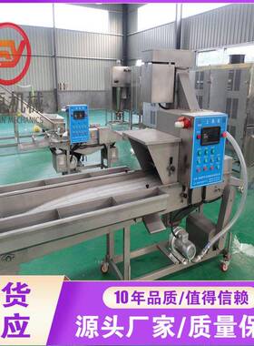 平铺式红豆派上糠机 全自动上撒下沾裹糠设备 糍粑上面包屑机器