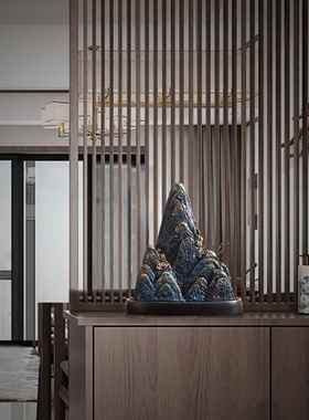 正品中式假柜山摆件室轻奢高档客厅电视酒柜办公博古架高端饰大气