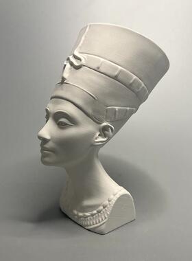 纳芙蒂蒂半身像古埃及博物馆覆刻石膏像雕塑家居软装桌面摆件礼品