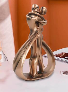 新品情侣拥抱亲吻树脂工艺品家居桌面摆件情人节摆件装饰品
