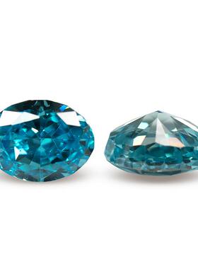 梧州宝石5A冰花杂形6x8mm-8x10mm彩色裸石原厂锆石混装组合