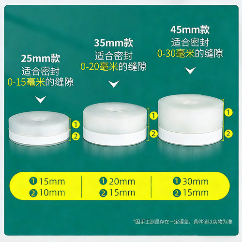 门缝密封条加宽门底门窗玻璃门防风贴大铁门缝隙防鼠门挡胶条加厚 - 图3