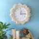 Nordic personalized creative wall clock woven tapestry clock clock decoration girlish heart simple fashion grand luxury clock folk