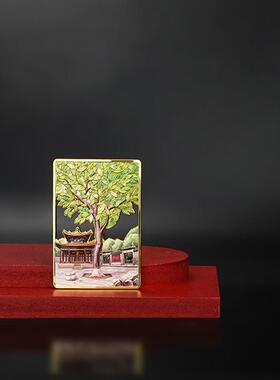 新款直销金属冰箱贴定制创意卡通磁吸旅游景点城市建筑文创磁性留