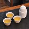 Disposable rice husk tea cup Kung Fu tea set small Chinese tea cup commercial reception 60ml same style