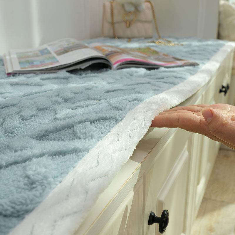 Bay window chair cushion card seat cushion replacement shoe stool shoe cabinet rectangular cushion long entrance seat cushion bench cushion customization