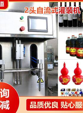 跨境出口2头液体灌装机半自动液体灌装机立式玻璃水灌装设备