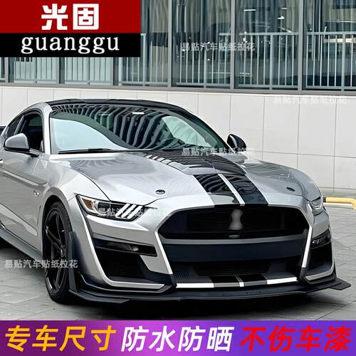 适用于 于Ford车贴拉花MUSTANG改装贴纸侧裙平行线 线GT500车身贴 - 图0