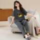 ຫມວດ: A 95% cotton pure cotton pajamas with chest pads for women summer short-sleeved trousers cartoon plus size cool cotton home clothes for women