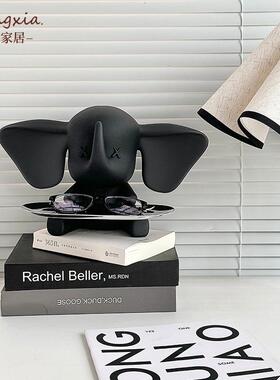 上下家居【小飞象】托盘摆件入户玄关门桌面收纳轻奢高级感装饰品