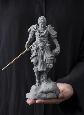 国风54-22DFX青砂石黑神话空摆件齐天大工圣家办公室居客厅桌面艺