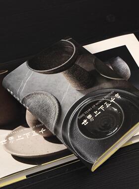 OPEN新中式侘寂国风装饰真书样板间书架小开本陈列拍摄道具