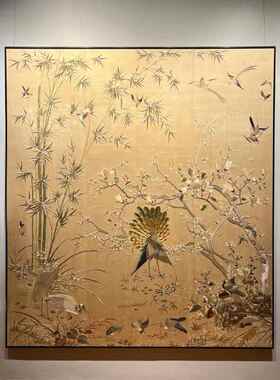 百鸟朝凤红色喜庆客厅装饰画新房卧室床头送礼挂画结婚礼物中国红
