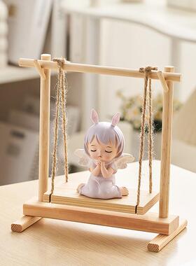 可爱治愈系安妮宝贝办公室桌面装饰品摆件小众高级感送女朋友礼物