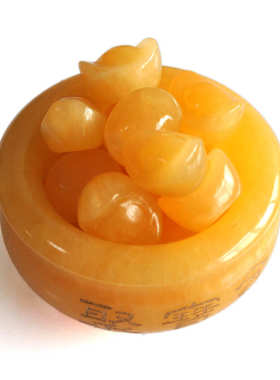 玉石黄玉聚宝盆家居摆件大号聚宝盆貔貅家居玄关摆件开业搬家送礼