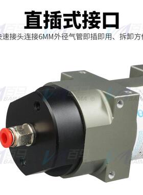 百马MS-30角形机械式气动压线钳裸端子绝缘夹线钳奶嘴钳压端子