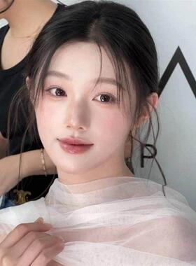 新娘婚礼服长款围脖气质鱼尾裙颈纱披肩纱影楼拍照造型婚纱配饰品