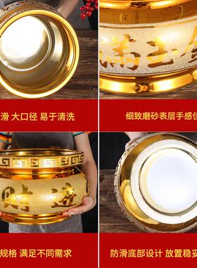 烧香的香炉陶瓷家用室内焚香大号香炉碗寺庙上香插香财神供佛用品