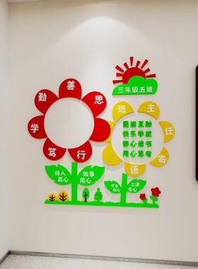 班级名片墙贴纸小学教室门口布置装饰初中走廊门牌墙面文化墙
