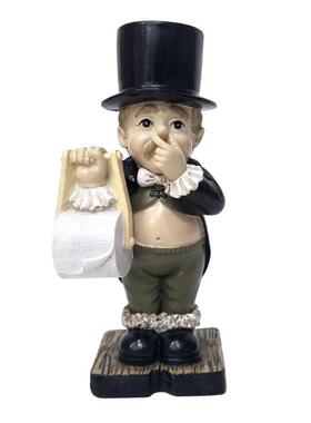 新款直销创意欧美绅士纸巾架工艺品摆件家居餐巾纸架卫生间纸巾架