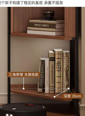 中古风实木转柜客厅靠墙储角物柜卧室床头收纳新柜置F99T5HJS物柜