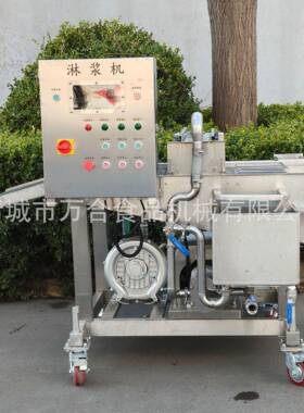 小型自动上浆机巧克力涂层机饼干涂层巧克力机器葡萄鱼淋浆裹粉机