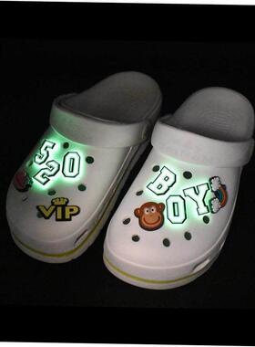 1pcs Letter P Shoe Charms Decorations For Croc DIY Luminous