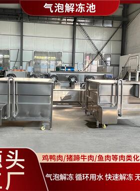 冻盘翅根鸭货浸泡解冻机鸡鸭肉类化冻池子不锈钢商用气泡解冻池