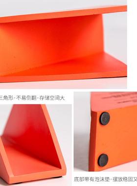 现代时尚北欧风立式三角形纸巾架咖啡店西餐厅桌上轻奢纸巾座摆件