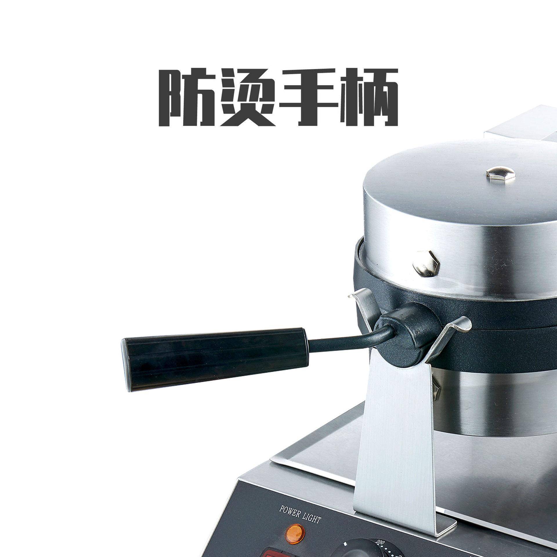 Guangzhou Shoufei Mechanical Edition Commercial Electric Baking Pan Belgian Waffle Oven Inside the fan-shaped fan is a loving pancake machine equipment
