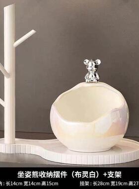 入户门钥匙收纳摆件暴力入户玄关摆件钥匙收纳进门门口鞋柜客厅装