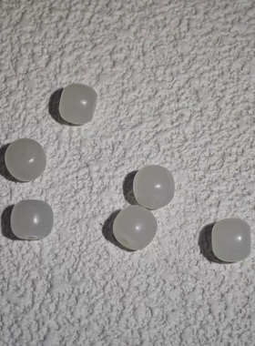 真俄料和田玉羊脂白玉7*8mm直切老型珠散珠配珠高档珠宝饰品可证