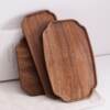 High-end tea cup tray suitable for placing tea cups. Walnut wooden tray. Small tea tray. Tea set. Tea cup storage tray.