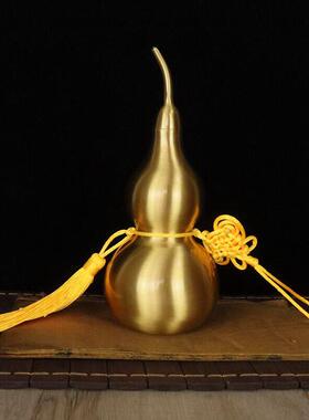 铜葫芦工艺礼品摆饰家居装饰品汽车挂件客厅玄关摆件开 业乔迁中