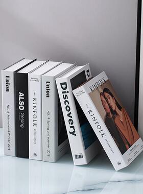 简约现代假书摆件北欧轻奢装饰书彷真书办公室书柜模型道具装饰品