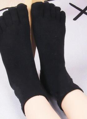 五指袜子男女春夏季运动防臭吸汗中筒松口分趾袜透气运动袜