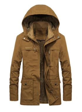 Men's jacket, men's mid length windbreaker jacket, plus