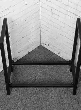 室内铁艺储木架置物架可移动简约柴火架室内室外可拆装款柴架