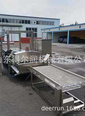 DR-5500型槟榔芋条油炸机冷冻芋头条油炸线设备风吹沥油产量大