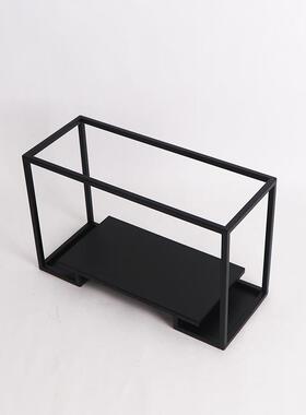 新中式家居收纳置物摆件酒店样板房间软装饰品客厅茶室博古架酒柜