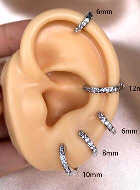2 Pcs Rainbow Little Huggies Hoop Earrings Girl Tiny Rings C