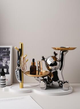 贝汉美摆件家居入户玄关钥匙收纳客厅装饰品乔迁新居礼品搬家礼物