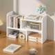 Retractable desktop storage rack Door desk storage rack Children's study small-level shelf Office workstation storage rack
