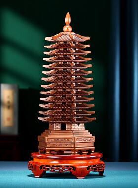 紫铜文昌塔摆件十三13层送孩子金榜题名学生书房书桌办公室礼物