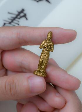 唐密大日如来佛像铜摆饰供奉随身佛毗卢遮那如来中式禅意家居装饰